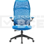 Кресло компьютерное Cactus CS-MC505-BL темно-синий, сиденье темно-синий, сетка/ткань, крестов. пластик, фото8