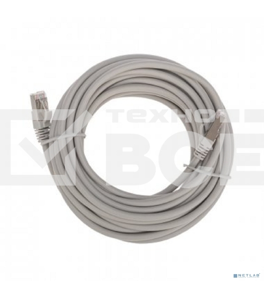 Патч-корд S/FTP Rexant категория 6A (10G), RJ45-RJ45, неэкранированный, 28AWG, LSZH, серый, 7 м