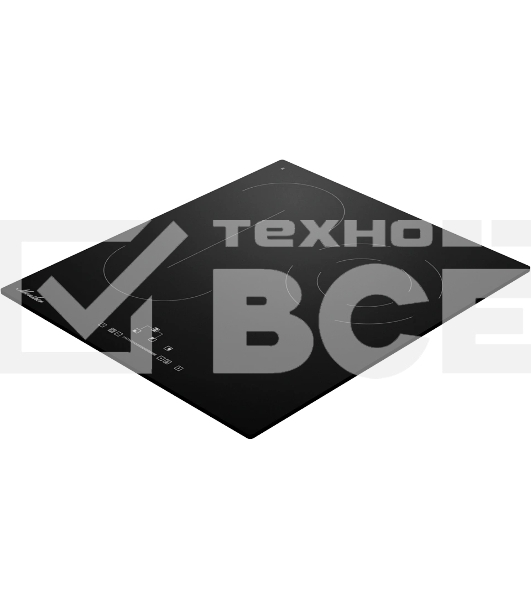 Варочная поверхность MONSHER MHE 45, Hi-Light, 45 см, 9 уровней мощности, Stop and Go, автоматическое отключение, таймер, индикатор остаточного тепла, сенсорное/слайдерное управление, цвет черный