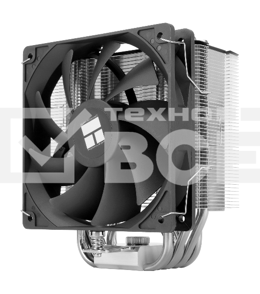 Кулер для процессора Thermalright Burst Assassin 120 SE черный/серебристый (4-pin PWM, 148mm, Al/Cu, 6x6mm, 1x120mm, 66.17CFM, 25.6dBA, 1550RPM, S: 1851/1700/1200/115X, AM5/AM4)