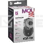 Мышь проводная Defender Optimum MB-270 черный, 1000 dpi, USB, кнопки - 3, фото4