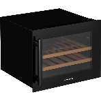 Винный шкаф Kuppersberg RBW 45, встраиваемый, High-Tech, объем 62 л, вместимость 28 бутылок, диапазон температуры 5-20 градусов, 2 полки из бука, LCD дисплей, уровень шума 40 дБ, черный, фото4