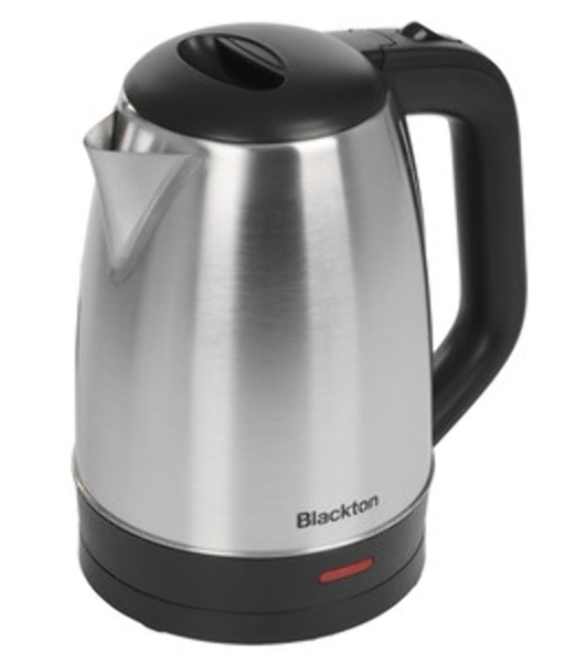 Электрочайник Blackton Bt KT1720SW стальной/черный, 1.7 л, 1800 Вт, скрытый нагревательный элемент