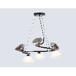 Светильник Ambrella light LH15003/6 BK/FR/SM черный/белый матовый/дымчатый G9*6 max 40W D630*1150, фото9
