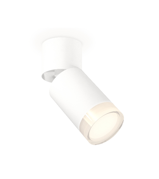 Комплект накладного поворотного светильника Ambrella light XM6312080 SWH/FR/CL белый песок/белый матовый/прозрачный MR16 GU5.3 (A2220, C6312, N6241)