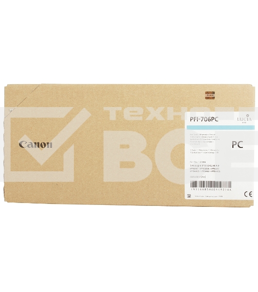Картридж струйный Canon PFI-706 PC (6685B001) фото голубой (700 мл) для Canon iPF8300S/8400/9400S/9400