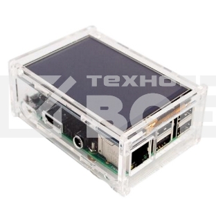 Корпус ACD RA147 Acrylic Case w/ 3.5 inch LCD hole for Raspberry Pi 3