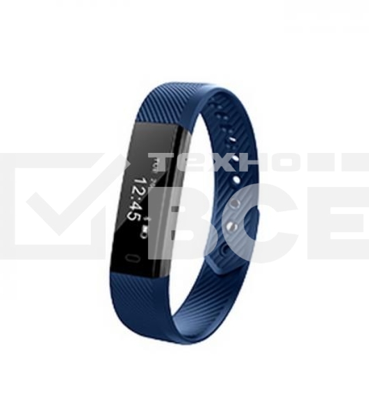 Смарт-браслет Lime 115 Blue Шагомер, Подсчет калорий, Часы, Будильник, Синий ремешок