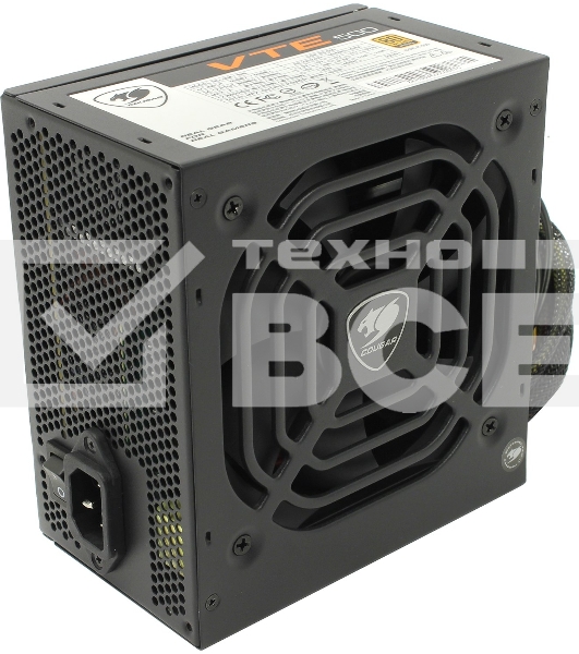 Блок питания Cougar CGR BS-500R, 500Вт BULK, 80 Plus Bronze, 120мм, черный