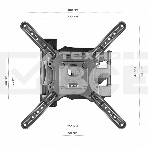 Кронштейн ONKRON NP40 черный 32-65