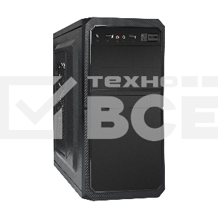 Компьютерный корпус Exegate EX284027RUS Minitower BA-202 Black, mATX, <без БП>, 2*USB, Audio