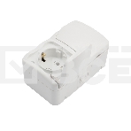 Блок из 2 розеток горизонтальный KRANZ Mini OG открытой установки с заземлением, IP54 белый, фото9