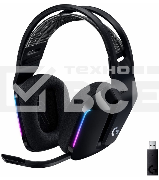 Гарнитура беспроводная LOGITECH G733 LIGHTSPEED Wireless RGb Gaming Headset - черный - 2.4GHZ - EMEA