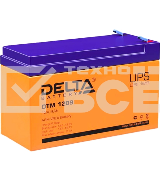 Батарея Delta DTM 1209 (12V, 9Ah)