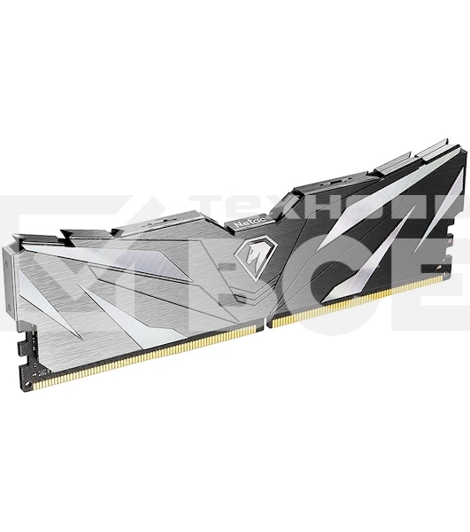 Оперативная память NETAC, DDR4, 16GB (1x16GB), 3200MHz, CL16, с радиатором, чёрный