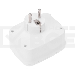 Тройник электрический 16А + 2х2,5А с заземлением + 3хUSB-A 2,4А + USB Type-C 3А, белый Rexant, фото 1