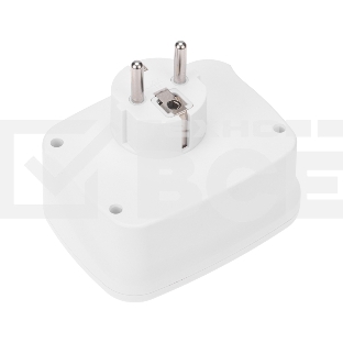 Тройник электрический 16А + 2х2,5А с заземлением + 3хUSB-A 2,4А + USB Type-C 3А, белый Rexant