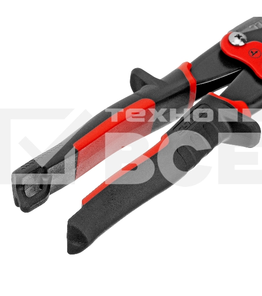 Ножницы по металлу Gross 78331 270 мм прямой и левый проходной резсталь-СrMo двухкомп. рук-ки