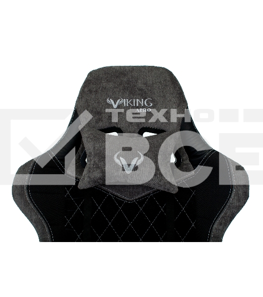 Кресло игровое Бюрократ VIKING 7 KNIGHT B FABRIC черный текстиль/эко.кожа крестовина металл/пластик