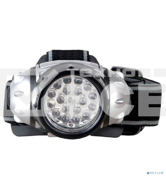 Фонарь ULTRAFLASH LED5353налобн металлик 19led 4 реж 3xr03 пласт коробка