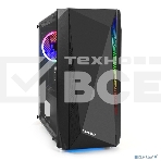 Компьютерный корпус Minitower Exegate EX294384RUS Mistery R2 (mATX, без БП, 2*USB+1*USB3.0, аудио, черный, 1 вент. 12см с RGB подсветкой и полоса на передней панели, боковая панель - закаленное стекло), фото9