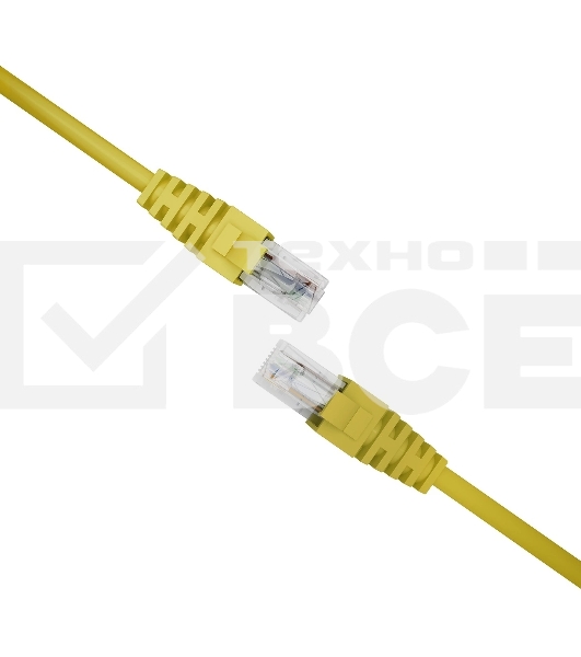 Патч-корд NTSS NTSS-PC-UTP-RJ45-5e-0.15-LSZH-YL NTSS-PC-UTP-RJ45-5E-0.15-LSZH UTP RJ-45 вил.-вилка RJ-45 кат.5E 0.15м желтый LSZH (уп.:1шт)