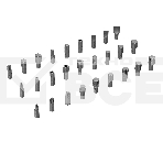 Набор инструментов Denzel 1/2', 1/4', CrV, S2, пластиковый кейс, 194 предмета, фото66