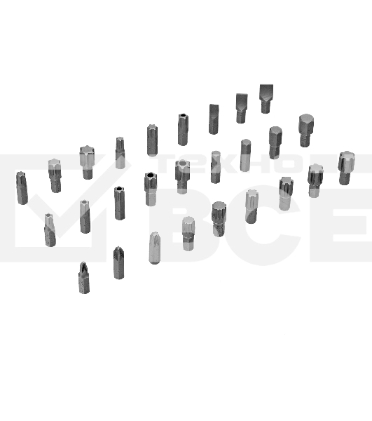 Набор инструментов Denzel 1/2', 1/4', CrV, S2, пластиковый кейс, 194 предмета