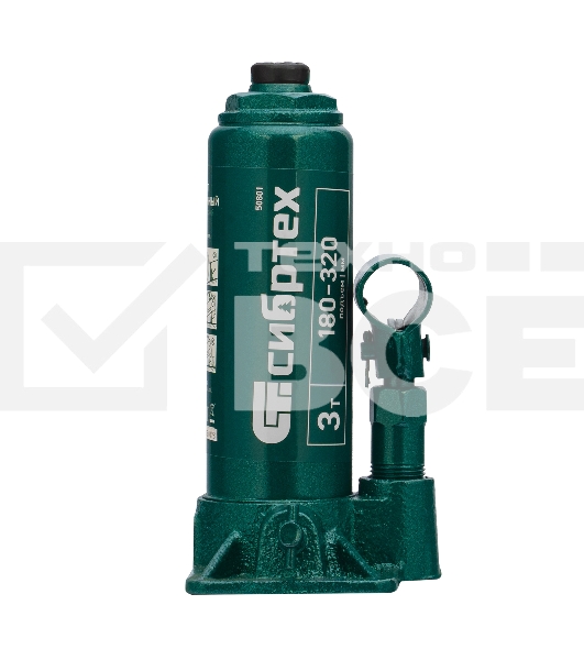 Домкрат гидравлический Сибртех бутылочный, 3т, 180-320 мм