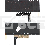 Клавиатура для ноутбука HP Omen 15-ek черная с красной подсветкой, фото3