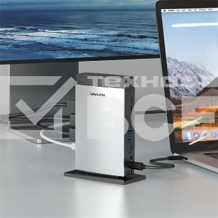 Док-станция WAVLINK USB-C PD3.1 Triple Display/140W PowerDelivery/2xUSB3.0/1xUSB C/1xDP 1.4/2xHDMI 2.1/1xGigabit LAN/1xAudio In/Out/1xSD/Micro SD CardReader