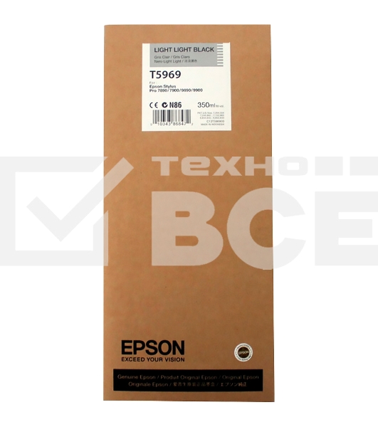Картридж струйный Epson C13T596900 светло-серый для Epson I/C SP 7900/9900 (350мл)