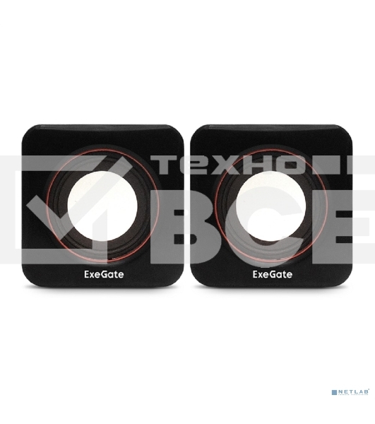 Акустическая система 2.0 ExeGate EX287050RUS Disco 160 (питание USB, 2х3Вт (6Вт RMS), 100-20000Гц, черный)