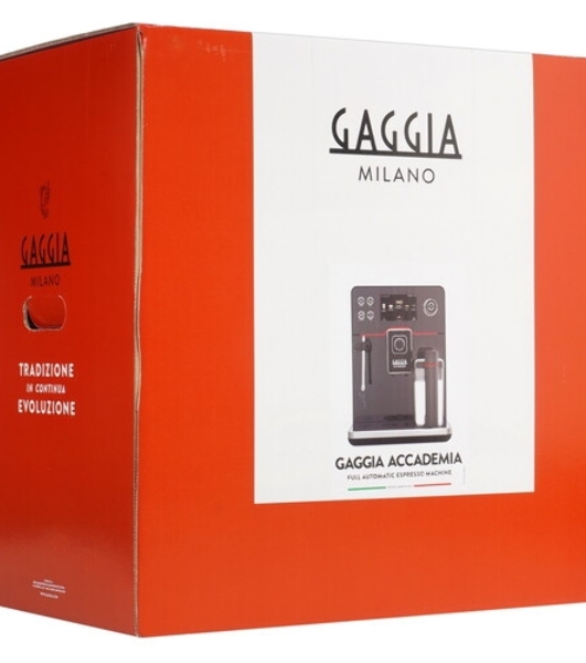 Кофемашина автоматическая Gaggia RI9781/01 NEW ACCADEMIA GLASS черный, молотый/зерновой, 1.6 л, 1900 Вт, 15 бар