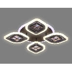 Светильник Ambrella light FA281/4 CF/TI кофе/янтарь 69W 530*530*80 (ПДУ РАДИО 2.4G), фото 1