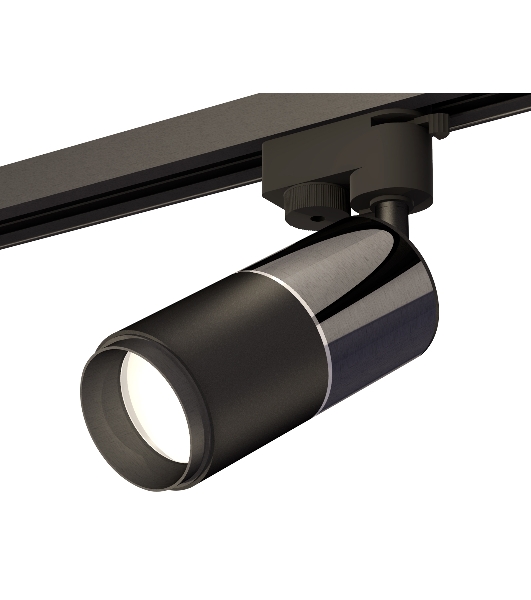 Светильник Ambrella light XT6302040 SBK/DCH/PBK черный песок/черный хром/черный полированный MR16 GU5.3