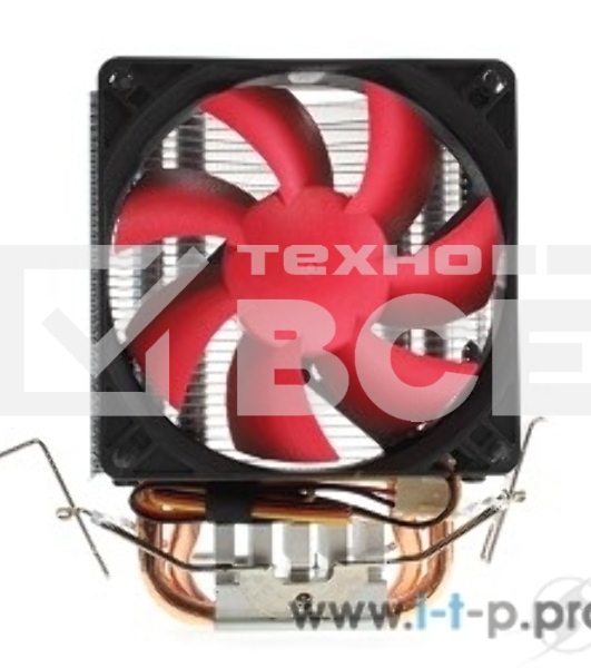 вентилятор CROWN Кулер для процессора CM-92 (Для Intel и AMD, TDP до 95 Ватт, 2шт. медных теплопроводных трубок, Гидродинамическии подшипник, Размер: 117*79*113 мм)