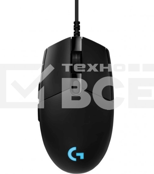 Мышь проводная Logitech G PRO HERO черный, 25600 dpi, USB, кнопки - 6