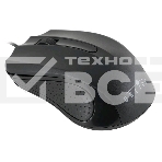 Мышь проводная Oklick 225M черный, 1200 dpi, USB, кнопки - 3, фото3