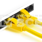 Патч-корд Greenconnect Патч-корд UTP прямой 3 m AWG24 кат.5е,  RJ45,  медь, литой (Желтый), пластик пакет (GCR-LNC02-3.0m ), фото 1