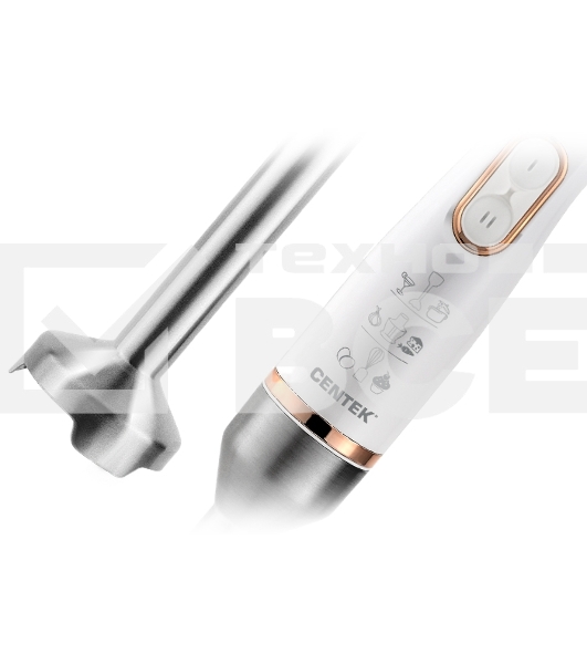 Блендер Centek CT-1347 белый 800Вт, турбо режим, DC мотор, стакан 600мл +мерн стакан 600мл