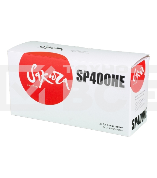 Картридж Sakura SP400HE для Ricoh SP450DN, черный, 10 000 к.