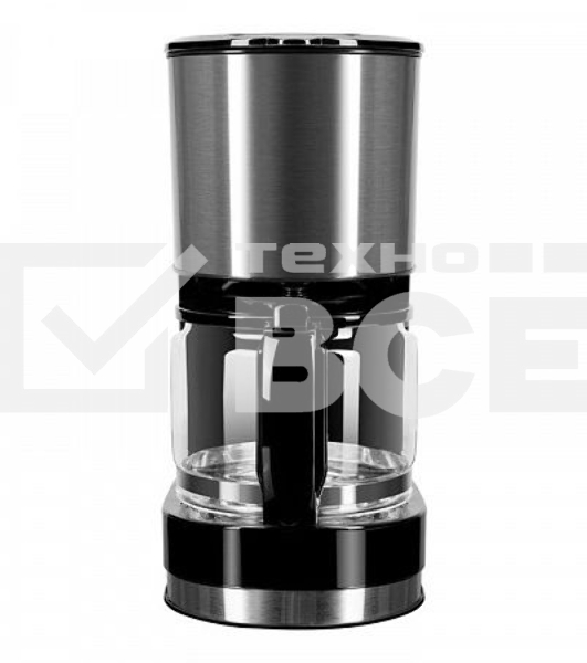 Кофеварка капельная Redmond RCM-M1507 черный/серебристый, исп. кофе - молотый, 0.6 л, 600 Вт