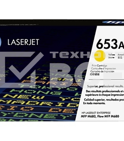 Тонер Картридж HP 653A CF322A желтый для HP MFP M680 (16000стр.)