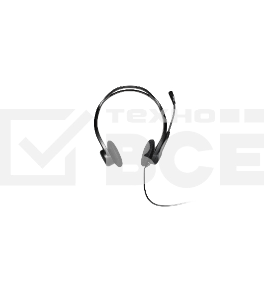 Наушники с микрофоном Logitech 960 черный 2.4м накладные оголовье (981-000100)