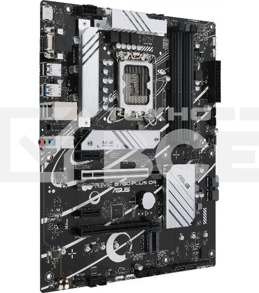 Материнская плата ASUS PRIME B760-PLUS D4, LGA 1700, Intel B760, 4xDDR4, 4xSATA, 3xM.2, 1xPCIe 4.0 x4, 1xPCIe 5.0 x16, 1xHDMI, 1xDP, 1xVGA, 1x 2.5Gb LAN, 1xUSB 3.2 Gen 2, 2xUSB-A 3.2 Gen 2, 3x3.5 мм, 7.1, ATX
