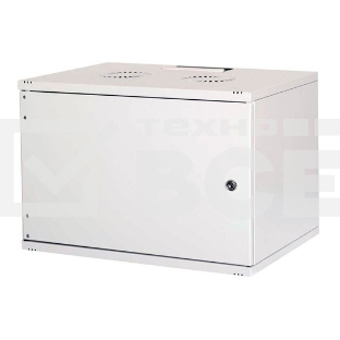 Шкаф коммутационный Lande NetBox Soho (LN-SH12U5460-LG-F0-2) настенный 12U 540x600мм пер.дв.металл задн.дв.стал.лист несъемн.бок.пан. направл.под закл.гайки 80кг серый IP20 сталь