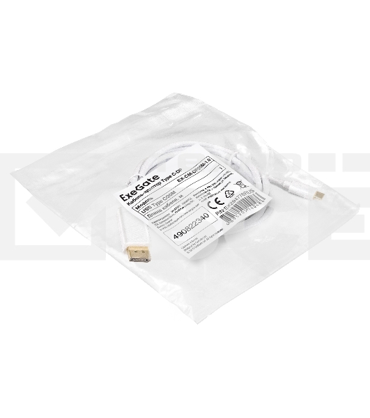 Кабель-адаптер Type C-DP ExeGate EX-CM-DP20M-1.0 (USB Type C/20M, 1,0м)