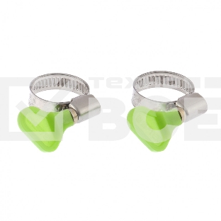 Хомуты металлические элемент крепления с формой ключа 20-32 мм, 2 шт. Сибртех