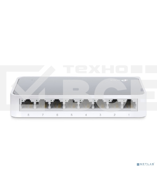 Коммутатор TP-Link SOHO TL-SF1008D Коммутатор 8-port 10/100M mini Desktop Switch, 8 10/100M RJ45 ports, Plastic case